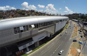 Estação Bonocô do Metrô Salvador-Lauro de Freitas. (Foto: Divulgação/ CCR Metrô)
