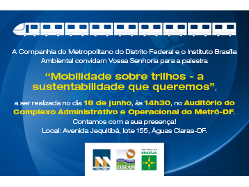 Leia mais sobre o artigo Rodrigo Vilaça participará do seminário “Mobilidade sobre trilhos”, em Brasília
