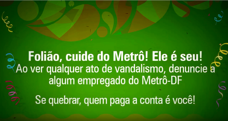 Leia mais sobre o artigo Metrô-DF terá funcionamento diferenciado no carnaval