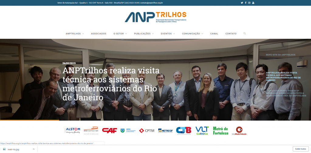 Leia mais sobre o artigo Novo site da ANPTrilhos