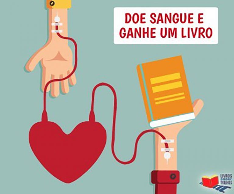 Leia mais sobre o artigo Dia do doador de sangue: em ação de incentivo à doação, biblioteca da Trensurb presenteia doadores com livros