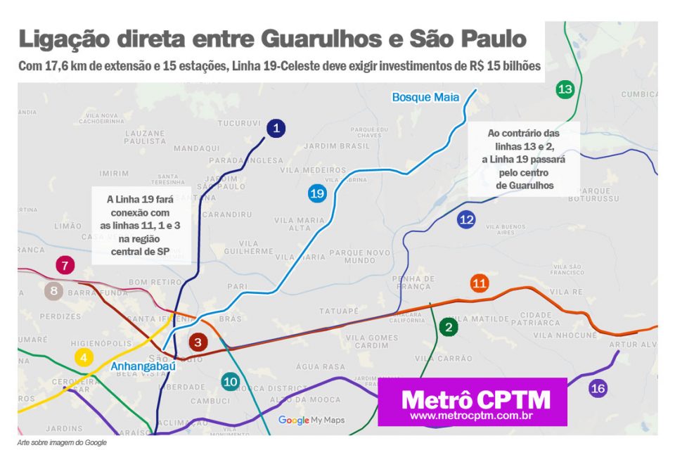 Leia mais sobre o artigo Metrô São Paulo contrata serviço de levantamento topográfico da Linha 19-Celeste