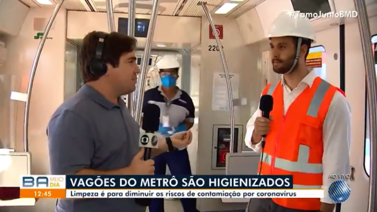 Leia mais sobre o artigo Vagões do metrô são higienizados em Salvador