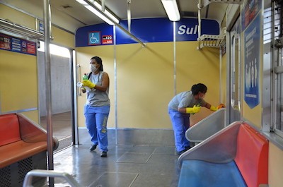 Leia mais sobre o artigo Contra o coronavírus, Trensurb segue com limpeza reforçada em trens e estações