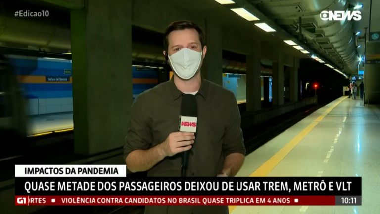 Leia mais sobre o artigo Quase metade dos passageiros deixou de usar trem, metrô e VLT no Brasil, na pandemia