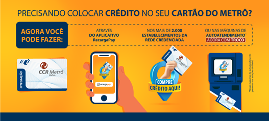 Leia mais sobre o artigo CCR Metrô Bahia amplia opções para recarga de cartão de integração e oferece mais praticidade aos clientes