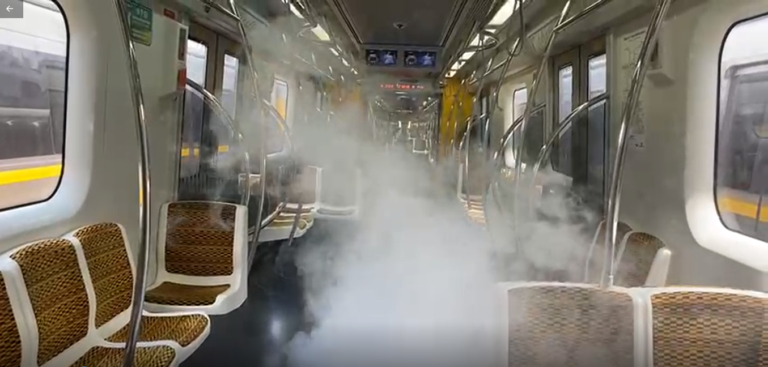 Leia mais sobre o artigo Trains of ViaQuatro e ViaMobilidade become nebulized by sanitizing dry mist