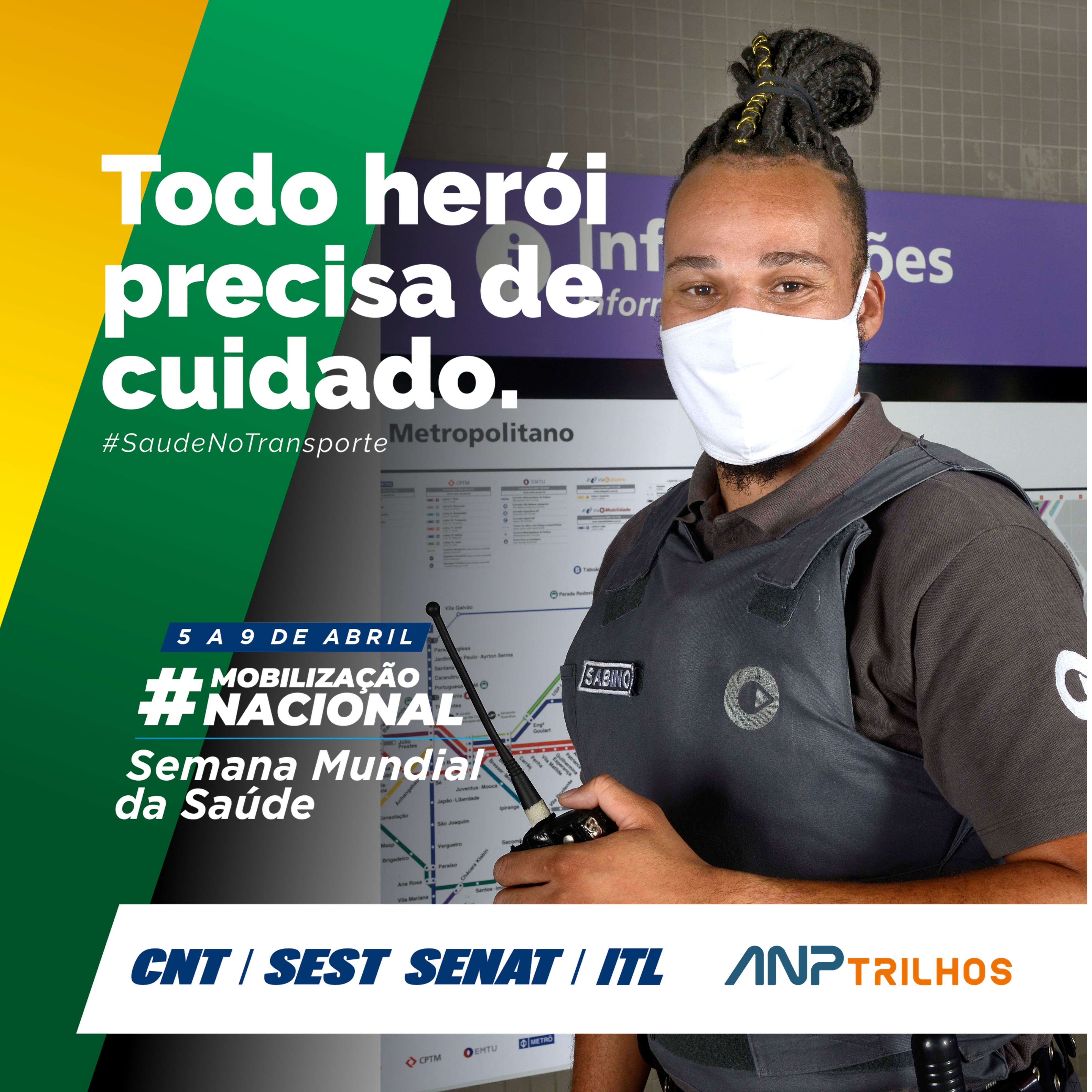 Leia mais sobre o artigo ViaQuatro e ViaMobilidade apoiam a campanha “Todo herói precisa de cuidado”, um alerta à saúde do trabalhador do transporte