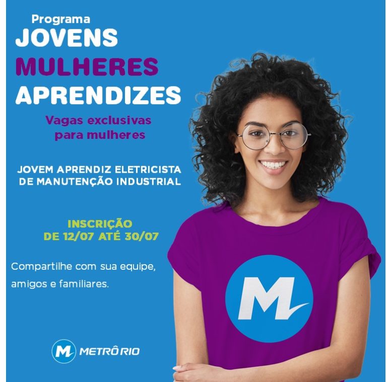 Leia mais sobre o artigo MetrôRio abre inscrições para programa de jovem aprendiz com vagas voltadas exclusivamente a mulheres
