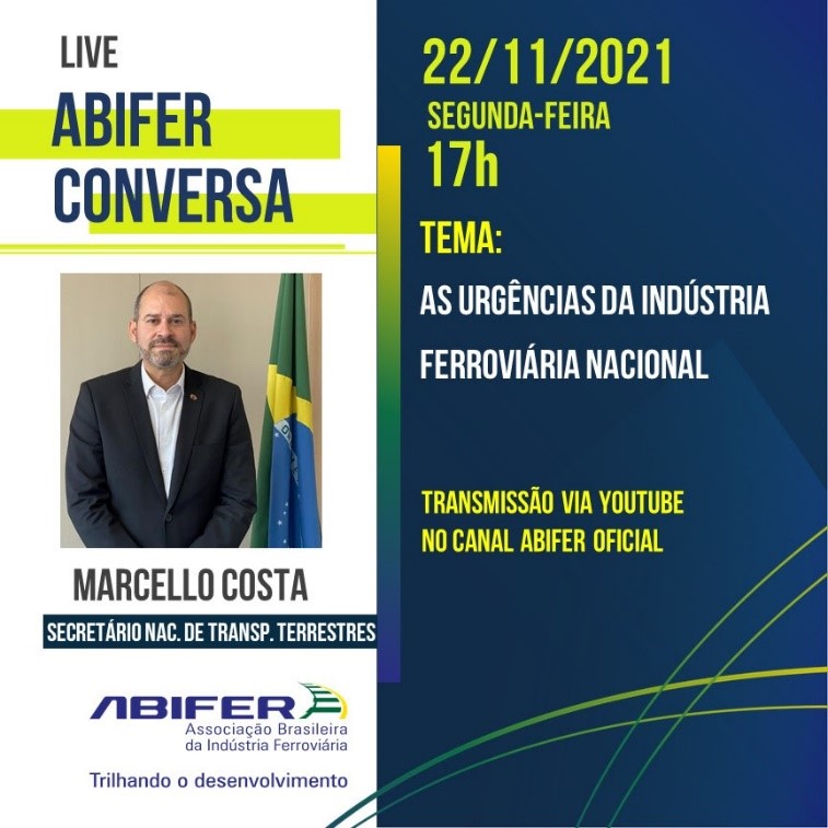 Leia mais sobre o artigo Dia 22/11, às 17h, o “ABIFER Conversa” será com o secretário Marcello Costa