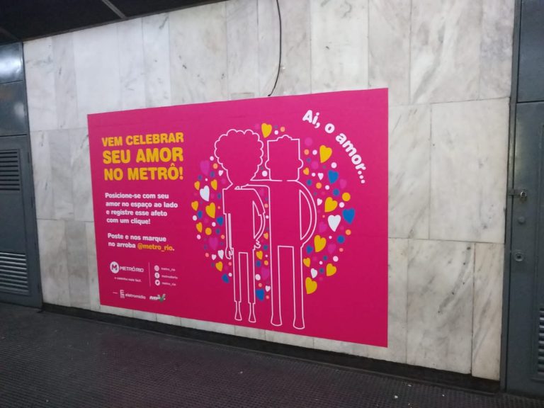 Leia mais sobre o artigo Dia dos Namorados: cinco estações do MetrôRio ganham espaço ‘instagramável’ para casais deixarem a data ainda mais inesquecível