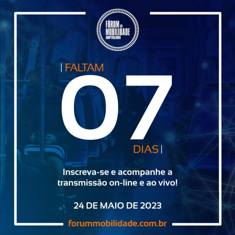 Leia mais sobre o artigo Faltam 07 dias para o Fórum de Mobilidade ANPTrilhos!