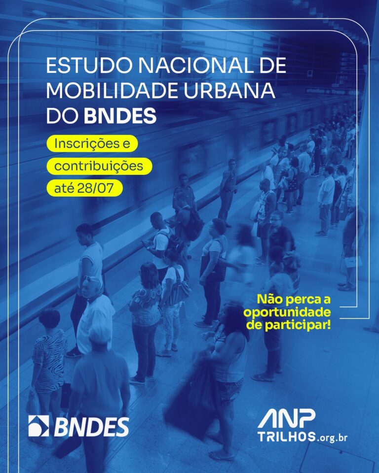 Leia mais sobre o artigo Inscrições para Estudo Nacional de Mobilidade Urbana do BNDES vão até 28/07