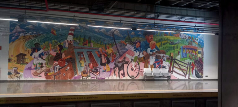 Leia mais sobre o artigo Pintura na estação 106 Sul do Metrô-DF celebra o Uruguai