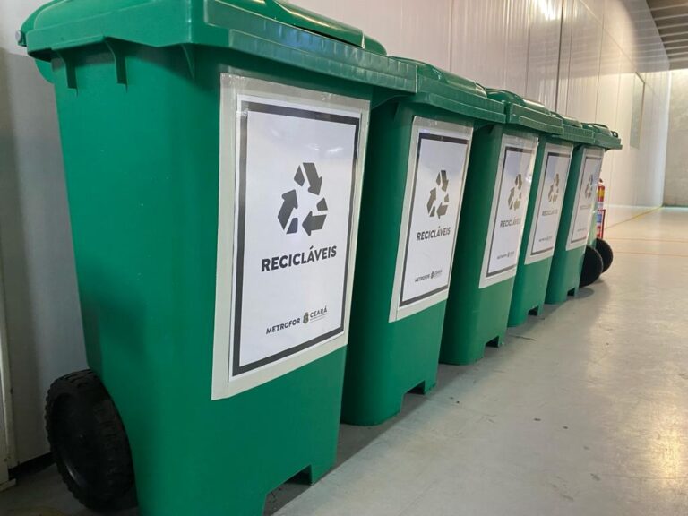 Leia mais sobre o artigo Em seis meses, coleta seletiva do Metrofor alcança 1 tonelada de resíduos
